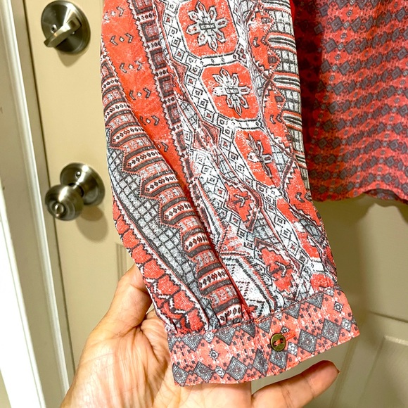 Lucky Brand Los Angeles women’s medium floaty Boho top - Picture 5 of 7